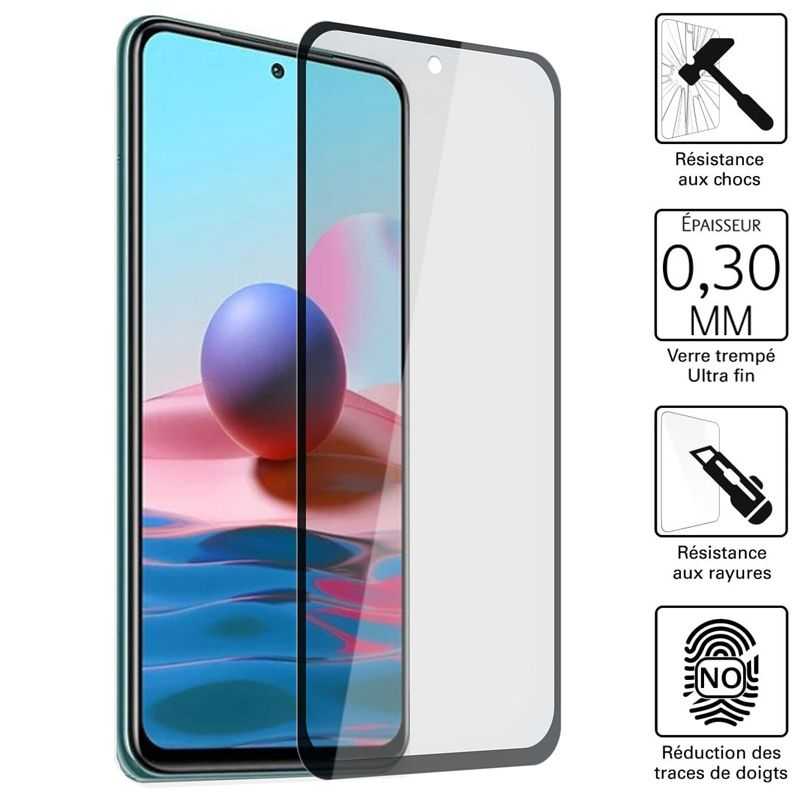 Vitre protection / Verre trempé 3D pour Xiaomi Redmi Note 10 5G