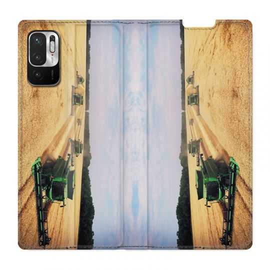 Housse Cuir Portefeuille Pour Xiaomi Redmi Note 10 5G Agriculture Moissonneuse