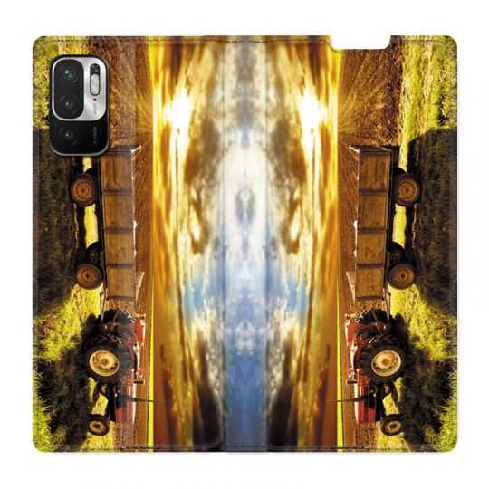 Housse Cuir Portefeuille Pour Xiaomi Redmi Note 10 5G Agriculture Tracteur Color