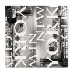 Housse Cuir Portefeuille Pour Xiaomi Redmi Note 10 5G Amerique USA New York