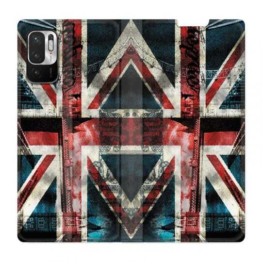 Housse Cuir Portefeuille Pour Xiaomi Redmi Note 10 5G Angleterre UK Jean's