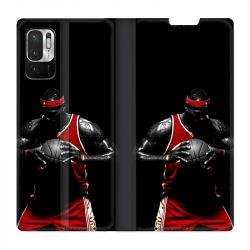 Housse Cuir Portefeuille Pour Xiaomi Redmi Note 10 5G Basketeur
