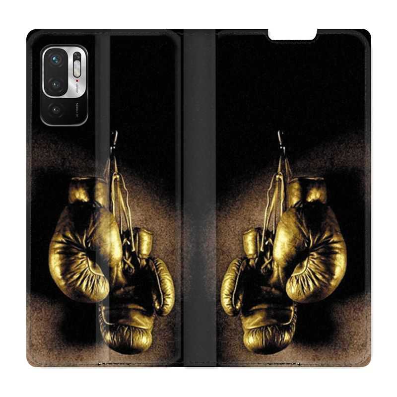 Housse Cuir Portefeuille Pour Xiaomi Redmi Note 10 5G Boxe Gant Vintage