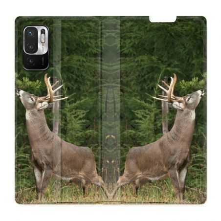 Housse Cuir Portefeuille Pour Xiaomi Redmi Note 10 5G Cerf