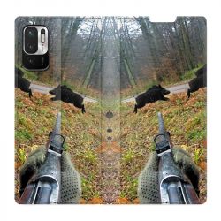 Housse Cuir Portefeuille Pour Xiaomi Redmi Note 10 5G Chasse Vision Tir