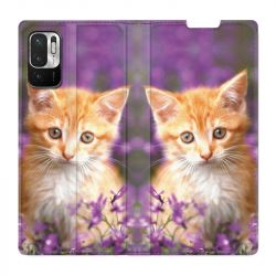 Housse Cuir Portefeuille Pour Xiaomi Redmi Note 10 5G Chat Fashion