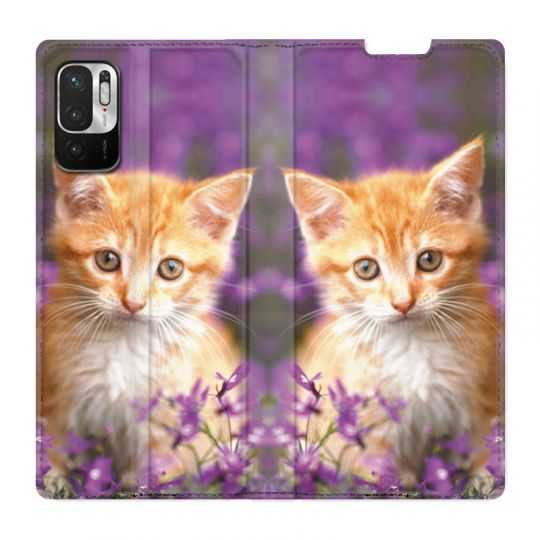 Housse Cuir Portefeuille Pour Xiaomi Redmi Note 10 5G Chat Fashion