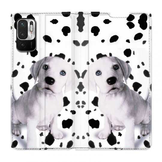 Housse Cuir Portefeuille Pour Xiaomi Redmi Note 10 5G Chien Dalmatien