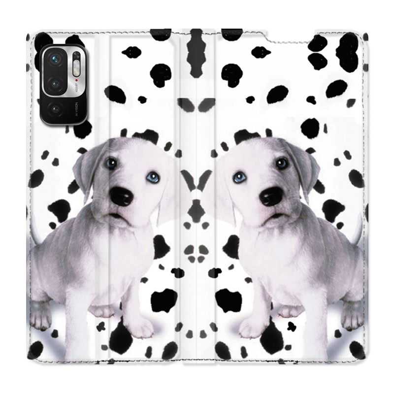 Housse Cuir Portefeuille Pour Xiaomi Redmi Note 10 5G Chien Dalmatien