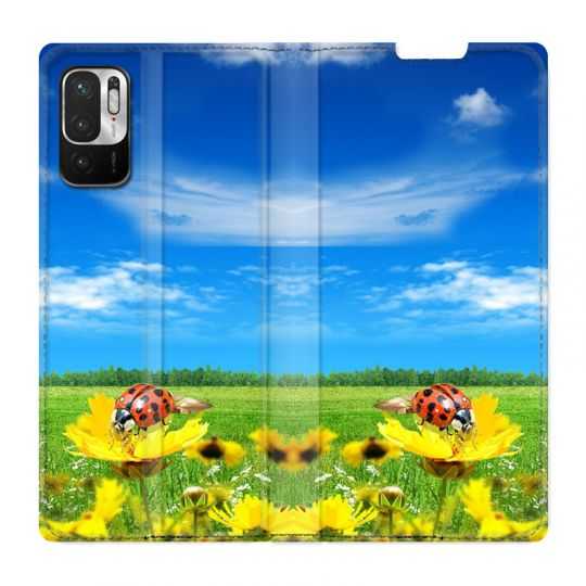 Housse Cuir Portefeuille Pour Xiaomi Redmi Note 10 5G Coccinelle