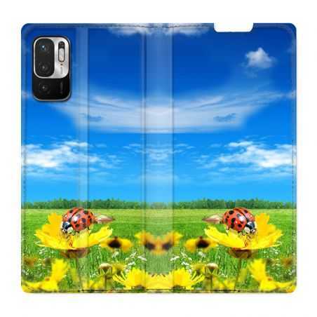 Housse Cuir Portefeuille Pour Xiaomi Redmi Note 10 5G Coccinelle