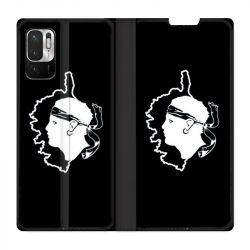 Housse Cuir Portefeuille Pour Xiaomi Redmi Note 10 5G Corse Noir
