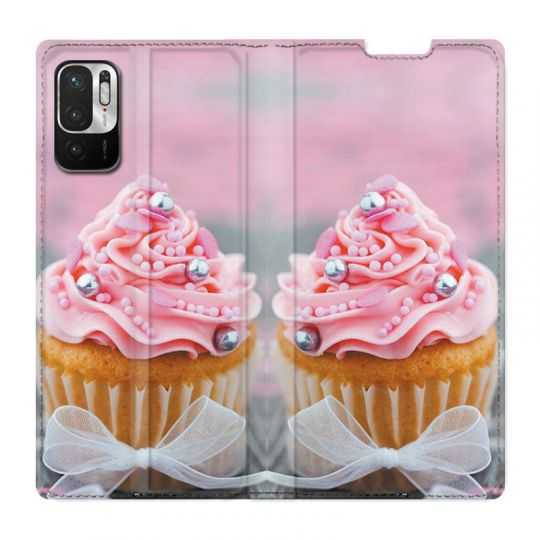 Housse Cuir Portefeuille Pour Xiaomi Redmi Note 10 5G Cupcake