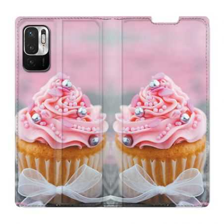 Housse Cuir Portefeuille Pour Xiaomi Redmi Note 10 5G Cupcake