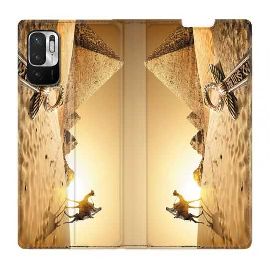 Housse Cuir Portefeuille Pour Xiaomi Redmi Note 10 5G Egypte Chameau