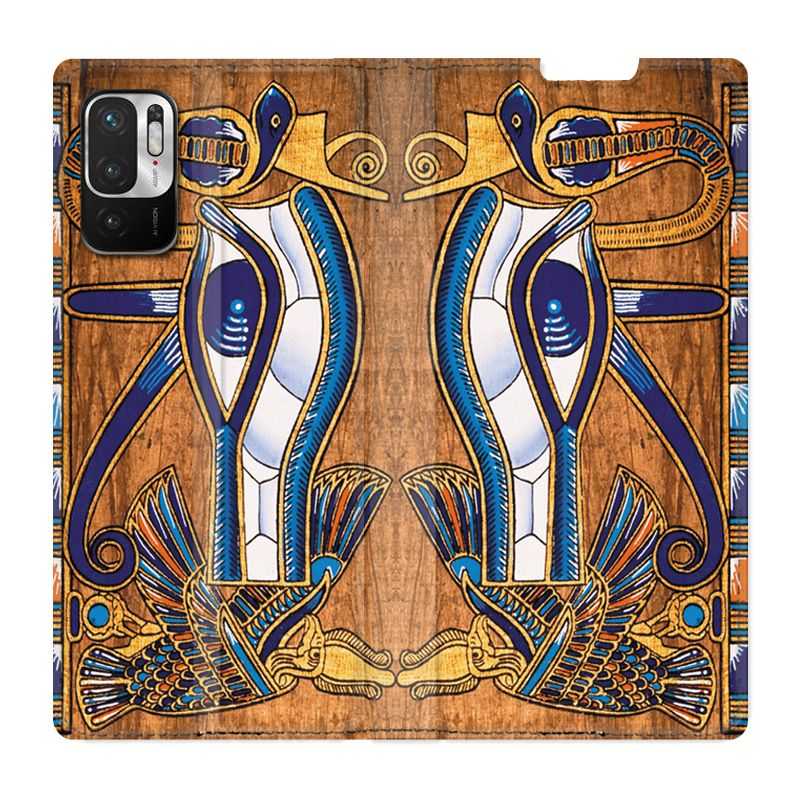 Housse Cuir Portefeuille Pour Xiaomi Redmi Note 10 5G Egypte Papyrus