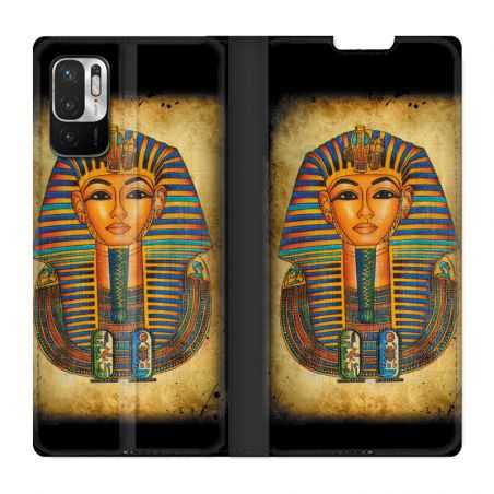 Housse Cuir Portefeuille Pour Xiaomi Redmi Note 10 5G Egypte Pharaon