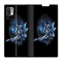 Housse Cuir Portefeuille Pour Xiaomi Redmi Note 10 5G Fee Bleu