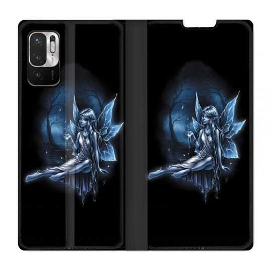 Housse Cuir Portefeuille Pour Xiaomi Redmi Note 10 5G Fee Bleu