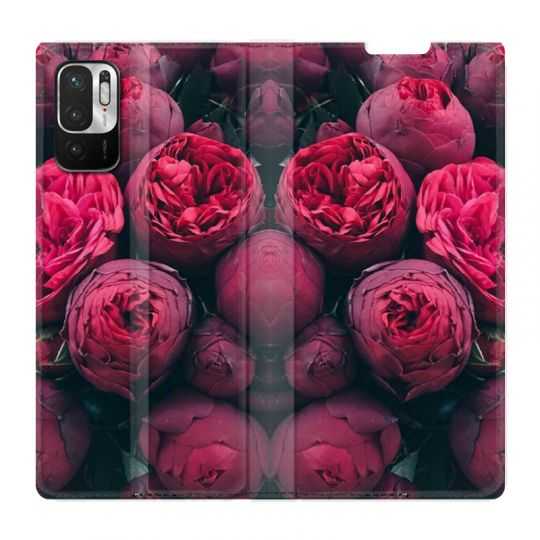 Housse Cuir Portefeuille Pour Xiaomi Redmi Note 10 5G Fleur Pivoine