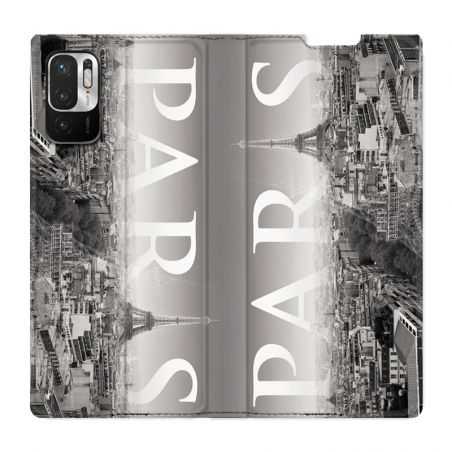 Housse Cuir Portefeuille Pour Xiaomi Redmi Note 10 5G France Paris Vintage