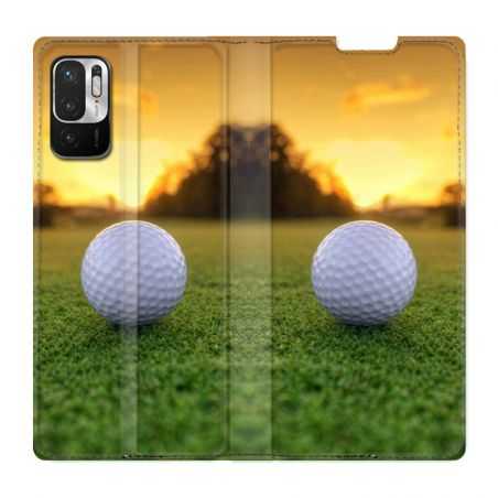 Housse Cuir Portefeuille Pour Xiaomi Redmi Note 10 5G Golf Balle