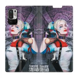 Housse Cuir Portefeuille Pour Xiaomi Redmi Note 10 5G Harley Quinn Batte