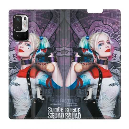 Housse Cuir Portefeuille Pour Xiaomi Redmi Note 10 5G Harley Quinn Batte