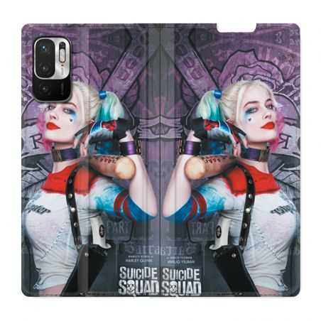 Housse Cuir Portefeuille Pour Xiaomi Redmi Note 10 5G Harley Quinn Batte