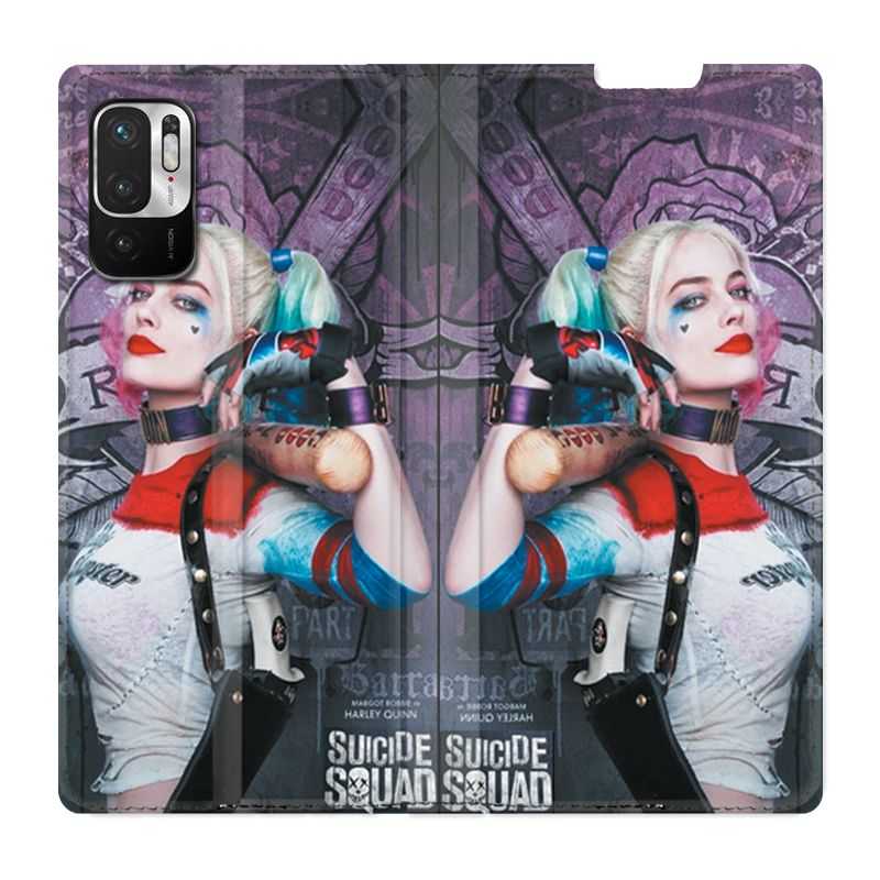 Housse Cuir Portefeuille Pour Xiaomi Redmi Note 10 5G Harley Quinn Batte