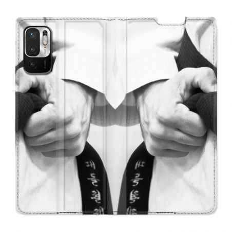 Housse Cuir Portefeuille Pour Xiaomi Redmi Note 10 5G Judo Kimono