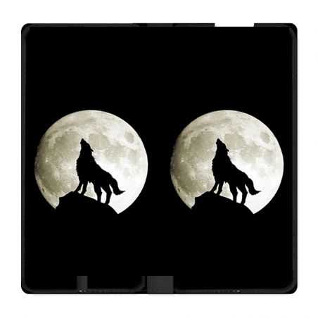 Housse Cuir Portefeuille Pour Xiaomi Redmi Note 10 5G Loup Noir