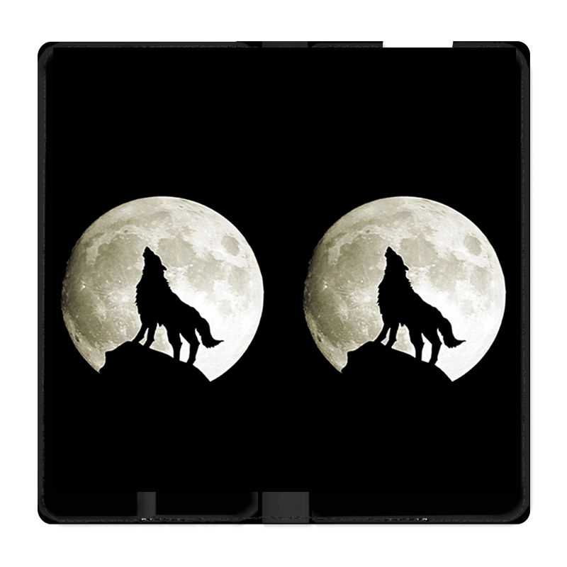 Housse Cuir Portefeuille Pour Xiaomi Redmi Note 10 5G Loup Noir