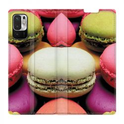 Housse Cuir Portefeuille Pour Xiaomi Redmi Note 10 5G Macaron