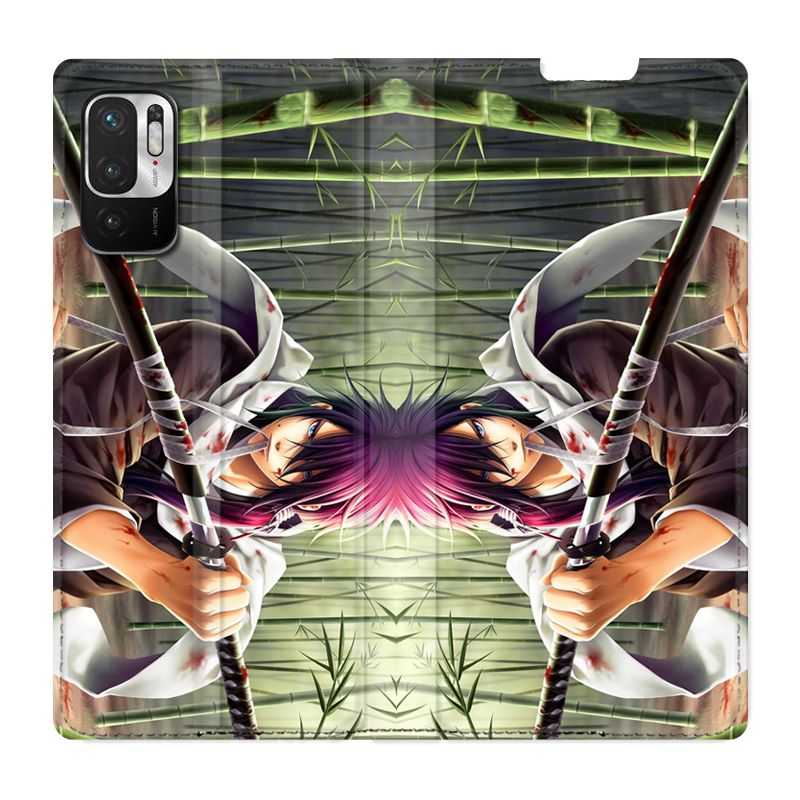 Housse Cuir Portefeuille Pour Xiaomi Redmi Note 10 5G Manga Bambou