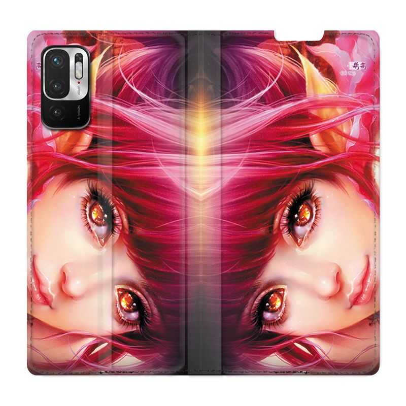 Housse Cuir Portefeuille Pour Xiaomi Redmi Note 10 5G Manga Elfe