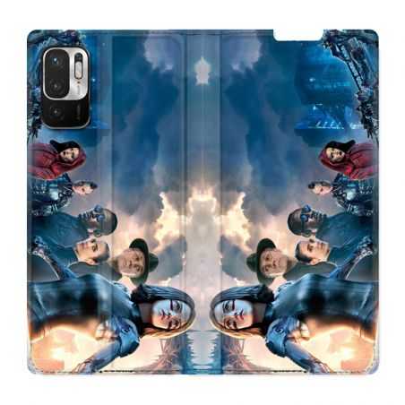 Housse Cuir Portefeuille Pour Xiaomi Redmi Note 10 5G Manga Gunnm Affiche