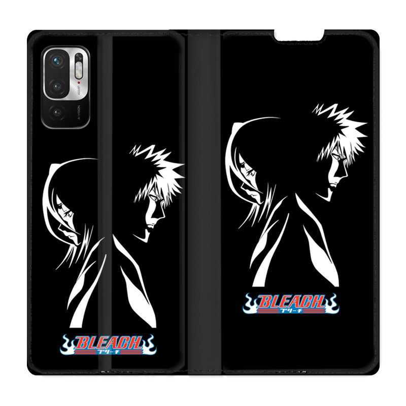 Housse Cuir Portefeuille Pour Xiaomi Redmi Note 10 5G Manga Bleach Duo