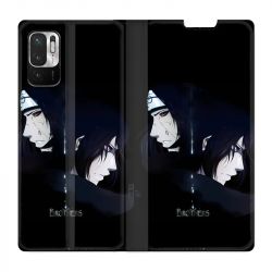 Housse Cuir Portefeuille Pour Xiaomi Redmi Note 10 5G Manga Naruto Sasuke Itachi