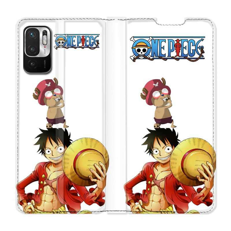 Housse Cuir Portefeuille Pour Xiaomi Redmi Note 10 5G Manga One Piece Chopper