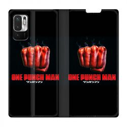 Housse Cuir Portefeuille Pour Xiaomi Redmi Note 10 5G Manga One Punch Man Poing