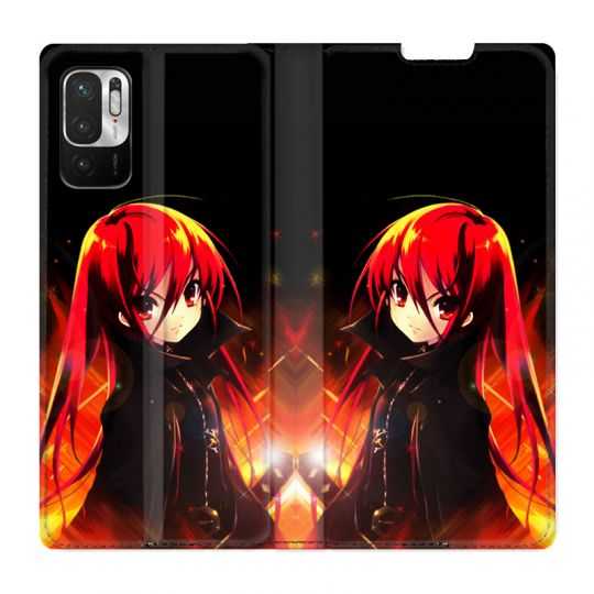Housse Cuir Portefeuille Pour Xiaomi Redmi Note 10 5G Manga Shana