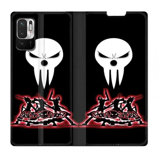 Housse Cuir Portefeuille Pour Xiaomi Redmi Note 10 5G Manga Soul Eater Noir