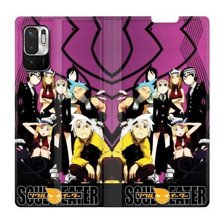 Housse Cuir Portefeuille Pour Xiaomi Redmi Note 10 5G Manga Soul Eater Violet
