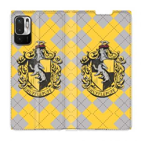 Housse Cuir Portefeuille Pour Xiaomi Redmi Note 10 5G WB License Harry Potter Hufflepuff