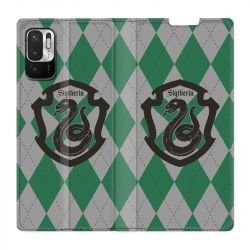 Housse Cuir Portefeuille Pour Xiaomi Redmi Note 10 5G WB License Harry Potter Slytherin