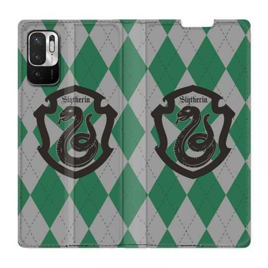 Housse Cuir Portefeuille Pour Xiaomi Redmi Note 10 5G WB License Harry Potter Slytherin