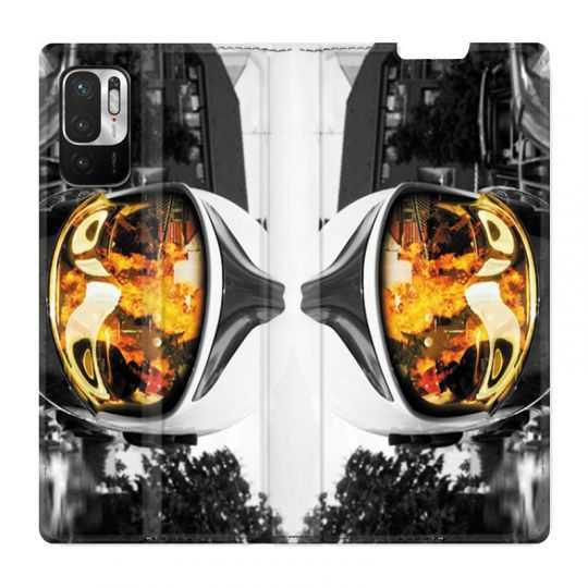Housse Cuir Portefeuille Pour Xiaomi Redmi Note 10 5G Pompier Casque Feu