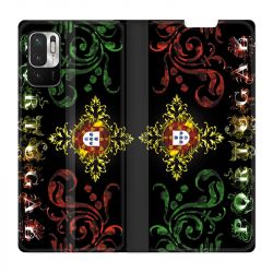 Housse Cuir Portefeuille Pour Xiaomi Redmi Note 10 5G Portugal Arabesque