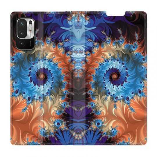 Housse Cuir Portefeuille Pour Xiaomi Redmi Note 10 5G Psychedelic Spirale